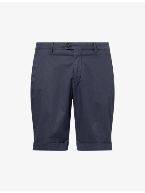 CORNELIANI Chino Knee-Length Cotton Blend Shorts