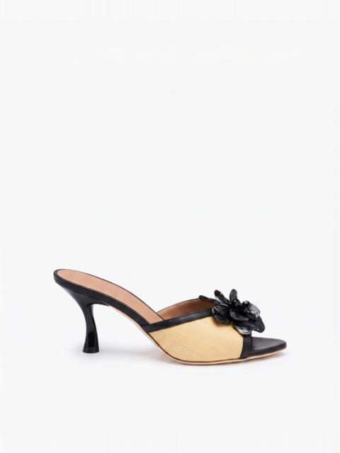 MALONE SOULIERS Cyd 70 Beige Raffia Sandals