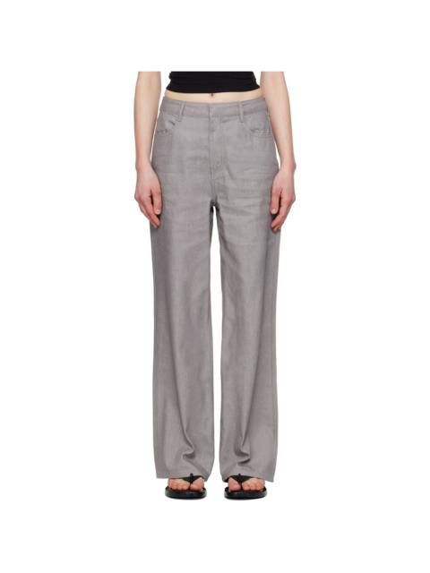 AMOMENTO Gray Four-Pocket Jeans