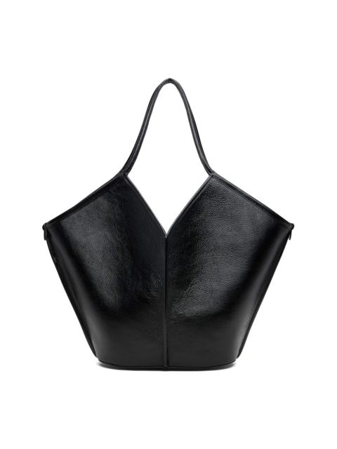 HEREU Black Calella Distressed Tote