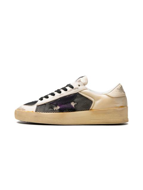 STARDAN NAPPA NET AND FOAM UPPER LEATHER STAR NAPPA TOE AND TONGUE "ECRU PURPLE BLACK"