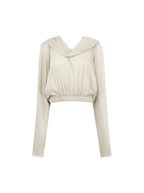 Rick Owens CROPPED HOODED TUNIC