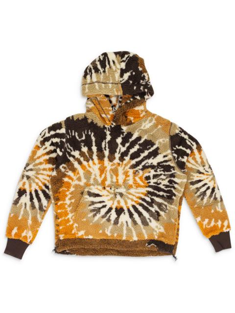 AMIRI Tie Dye Polar Fleece Hoodie "Orange / Black" PS22MKF015 Orange Black