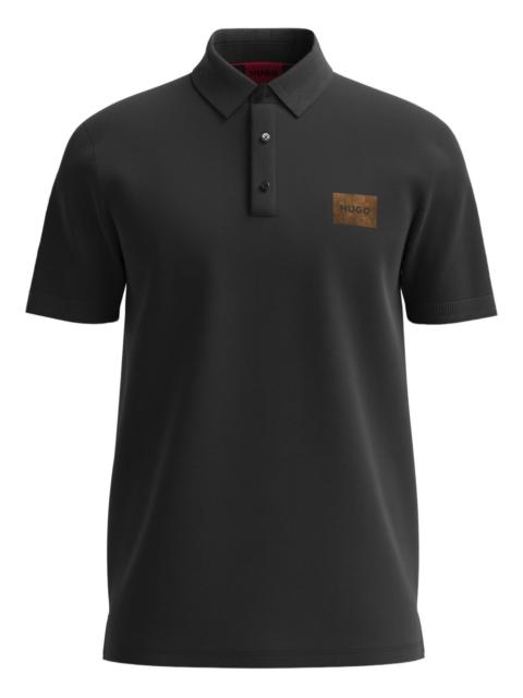 HUGO logo-detail polo shirt