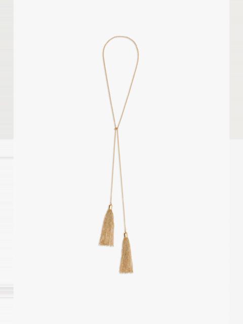 Victoria Beckham Tassel Necklace in Gold