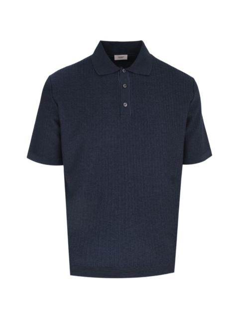 AGNONA jacquard knitted polo shirt