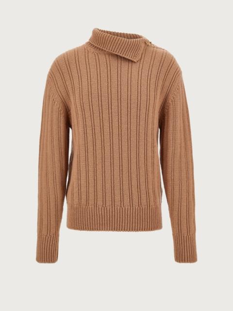 FERRAGAMO SILK AND CASHMERE SWEATER