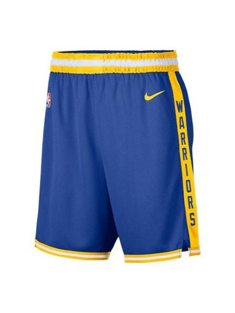 Nike Nike Golden State Warriors Breathable Sports Shorts Blue CN1026-495