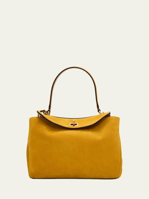 BALENCIAGA Rodeo Suede Top-Handle Bag