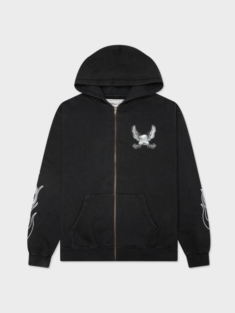 One Of These Days AN AMERICAN ORIGINAL ZIP HOODIE - SUN FADED BLACK