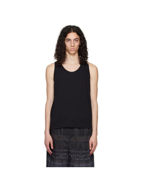 MARINA YEE Black Deconstructed Tank Top