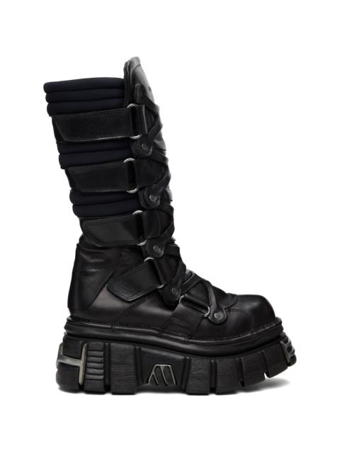VETEMENTS Black New Rock Edition Tower Boots