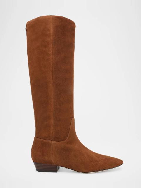 VERONICA BEARD Gabrielle Suede Knee-High Boots