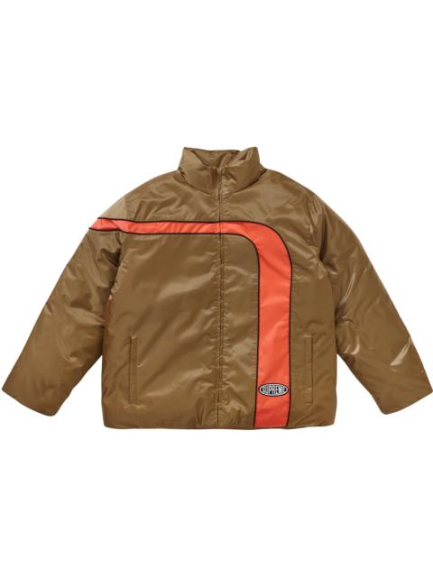 Supreme Supreme Stripe Puffer Jacket Mustard