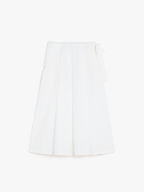 WEEKEND Max Mara FOLK Cotton-poplin skirt
