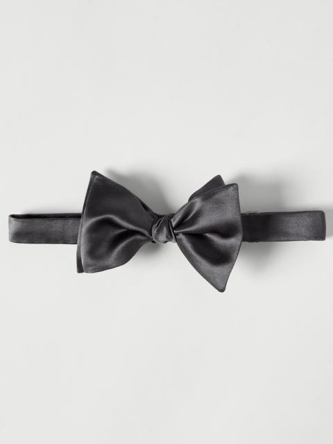 Brunello Cucinelli Cotton and silk satin bow tie