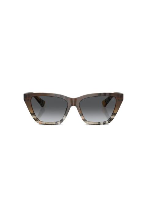 Burberry check-pattern cat-eye sunglasses