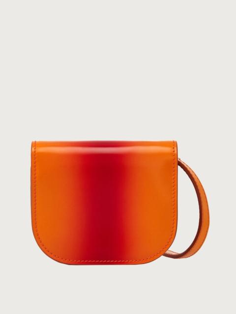 FERRAGAMO CARD CASE WITH SHOULDER STRAP