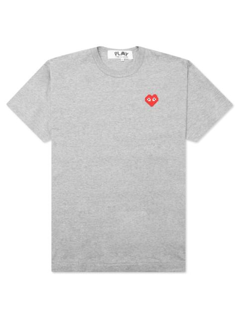 Comme des Garçons PLAY COMME DES GARCONS PLAY X THE ARTIST INVADER T-SHIRT - GREY