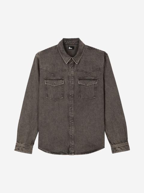The Kooples GREY DENIM SHIRT