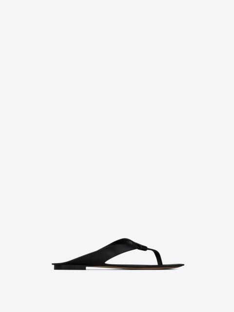 isla flat sandals in smooth leather