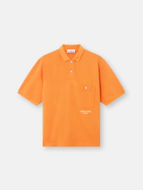 Stone Island 2200004 ORGANIC COTTON MACRO PIQUÉ_STONE ISLAND MARINA