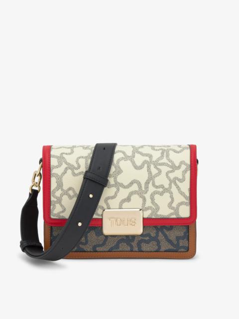 TOUS Medium beige and black Crossbody bag TOUS Kaos Icon
