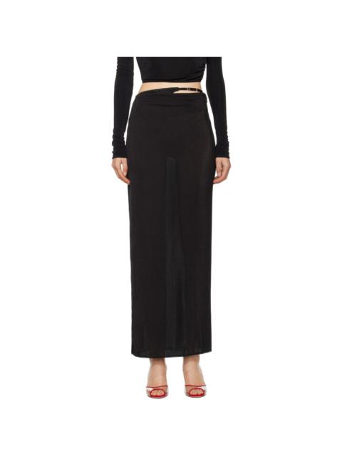 ANNA OCTOBER Black Kerry Maxi Skirt