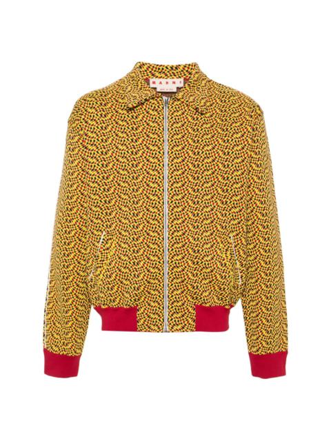 Marni jacquard-pattern sport jacket