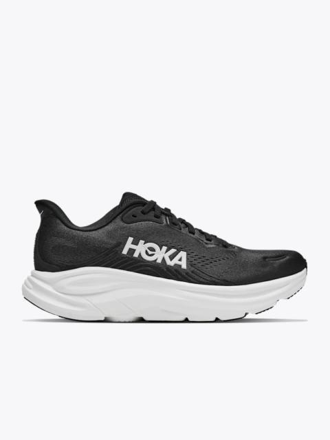 HOKA Men's Clifton 11 Shoes in Black/White