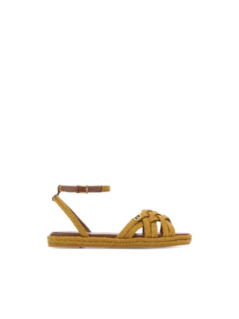 Valentino Vlogo raffia sandals