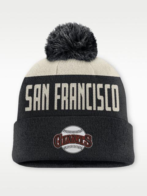 Nike San Francisco Giants Cooperstown Peak Men's Nike MLB Cuffed Pom Beanie