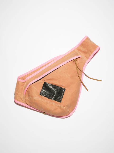 Acne Studios Sling backpack - Pink/Fluo Pink