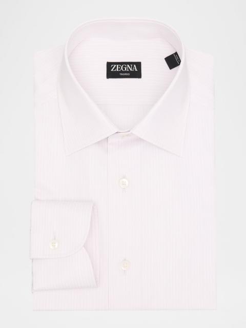 ZEGNA Men's Micro-Stripe Trofeo Cotton Dress Shirt