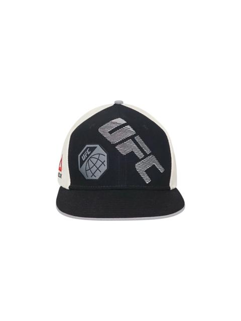 Reebok UFC Flat Brim Snapback Hat "Black / Cream / Silver" VW41Z 018 USI