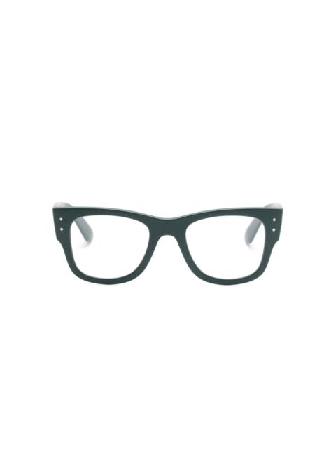 wayfarer-frame glasses