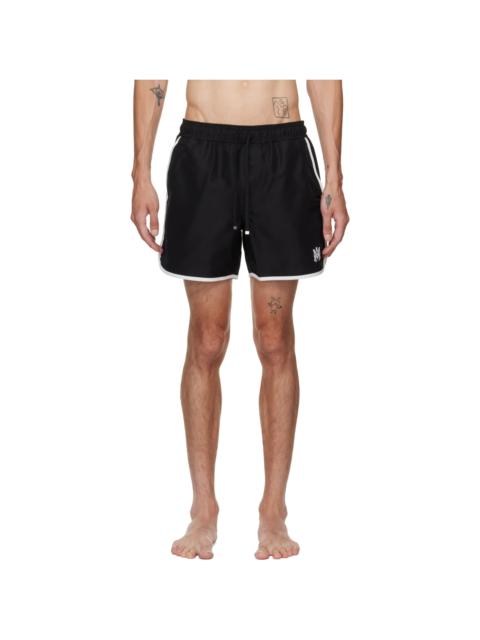 AMIRI Black 'MA' Sporty Swim Shorts