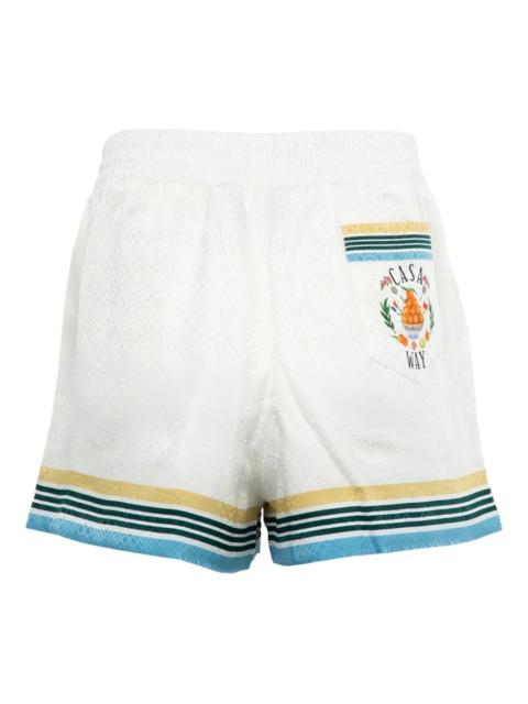 CASABLANCA striped-trim shorts