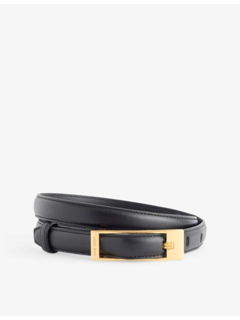 ANINE BING Elly Smooth Leather Belt