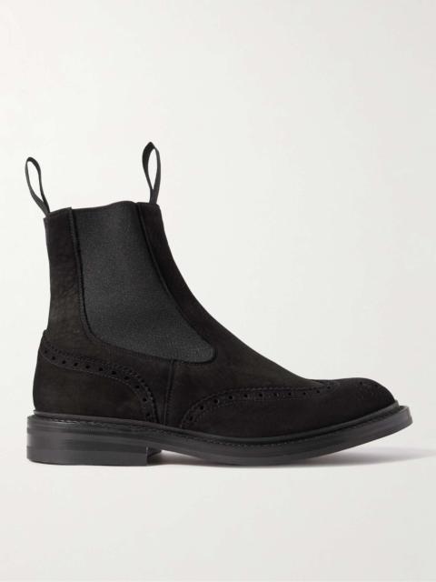 Tricker's Henry Nubuck Brogue Chelsea Boots