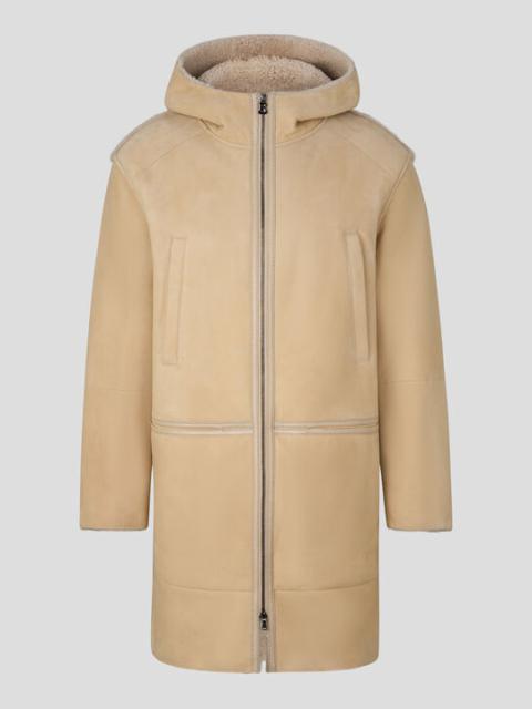 BOGNER Xavier Lambskin coat in Beige