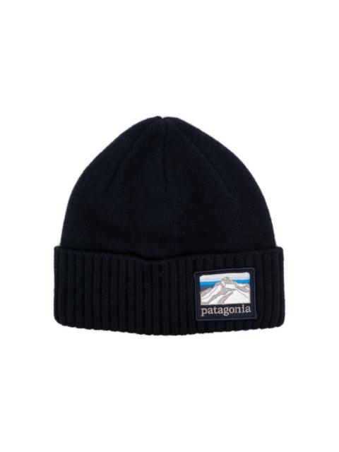Patagonia logo-patch ribbed beanie