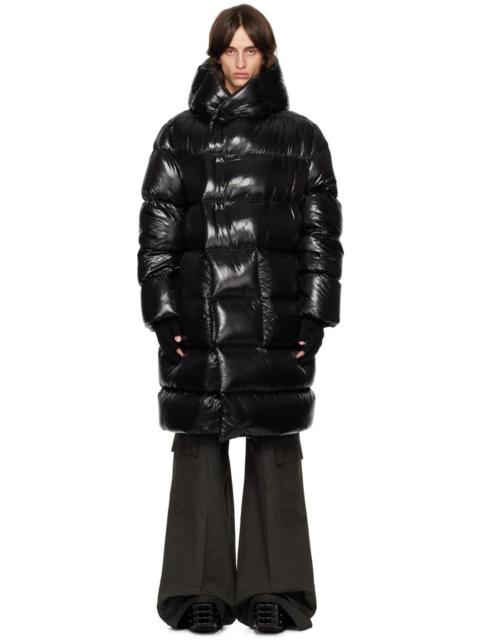 Rick Owens Black Porterville Hooded Liner Down Coat