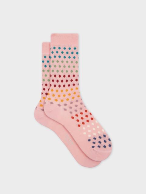 Paul Smith Pink Polka Dot Socks