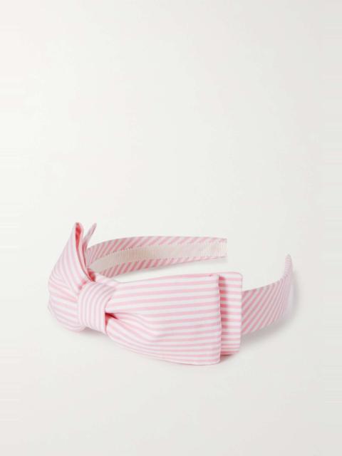 Alessandra Rich Bow-embellished cotton headband