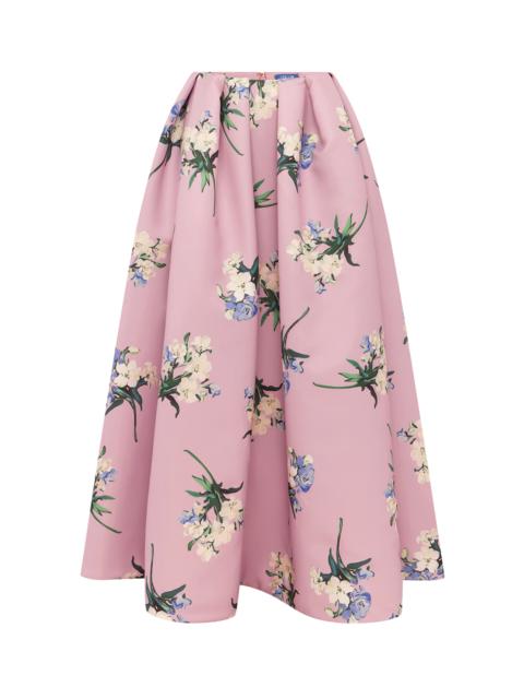 LEO LIN Victoria Floral-Print Mid-Rise Maxi Skirt floral