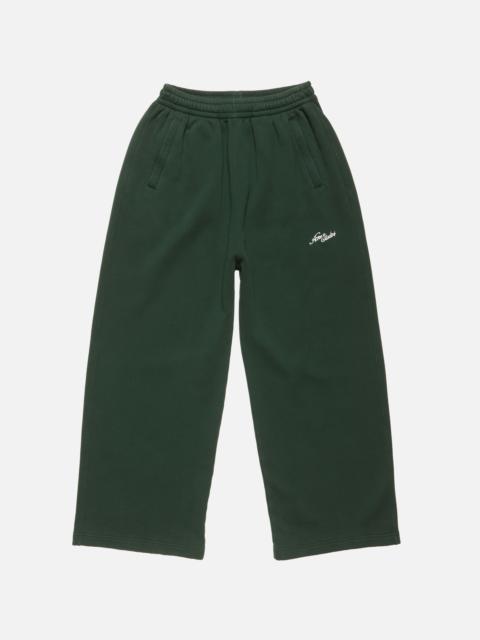 Acne Studios Fleece logo sweatpants - Dark green