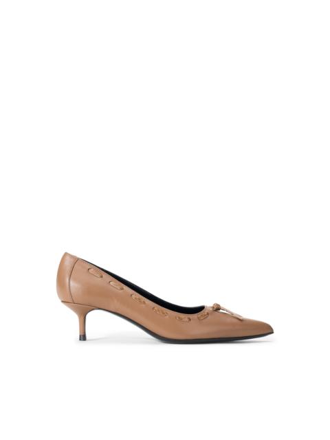 STAUD STAUD SEBASTIAN KITTEN HEEL PUMP HUSK