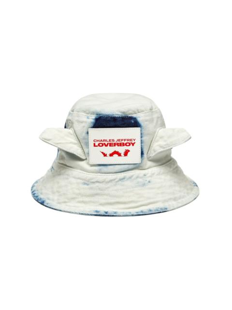 CHARLES JEFFREY LOVERBOY ear-flaps denim bucket hat