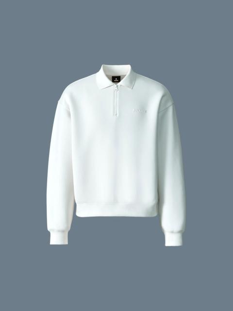 MACKAGE FELIX Half-Zip Double-Face Jersey Sweater